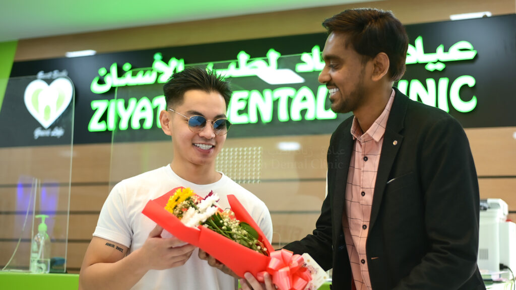 Dr. Ziyath Ansar discussing smile treatments at ZDMC Dubai